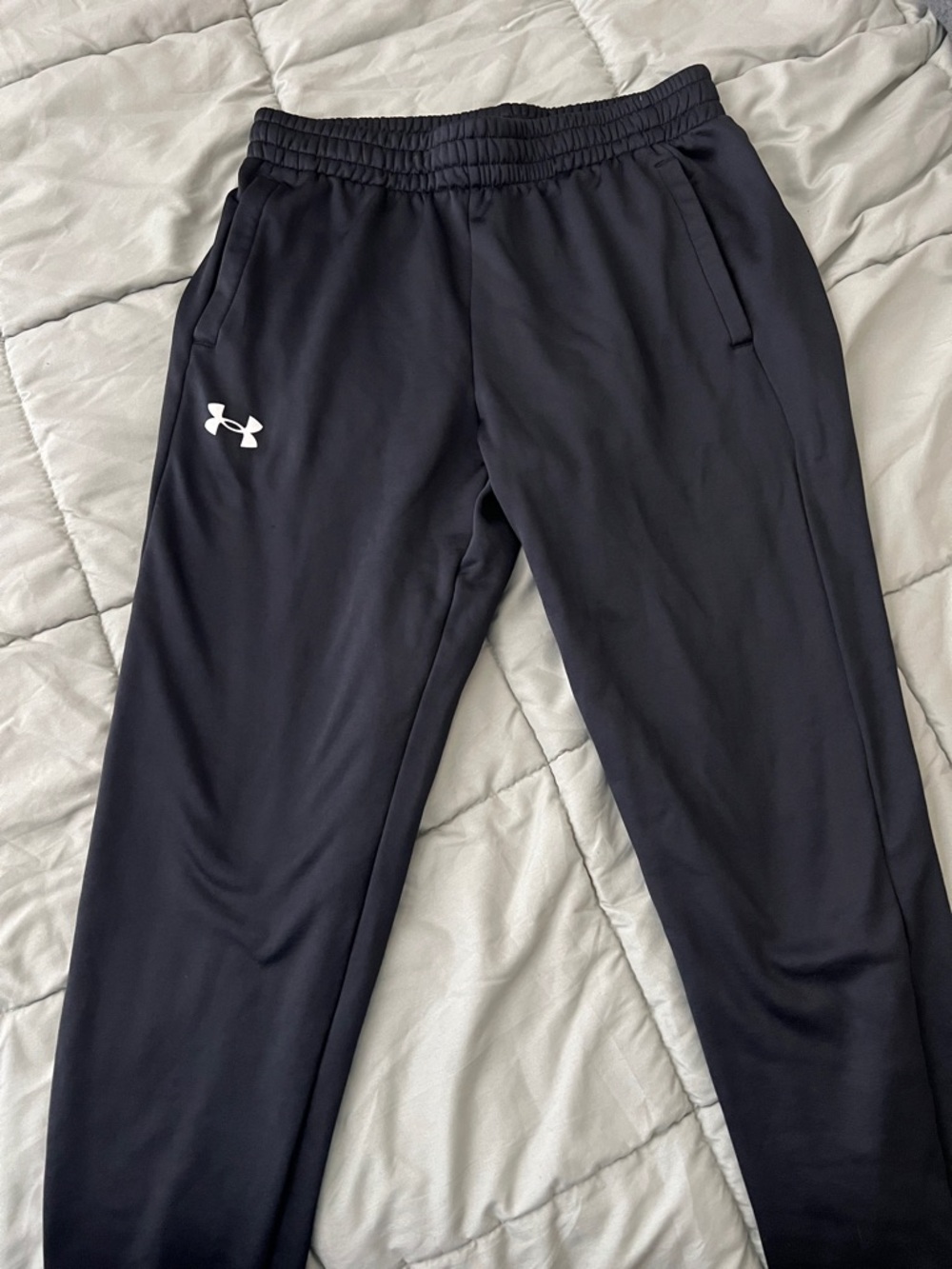 Under Armour Black Performance Joggers with White Logo